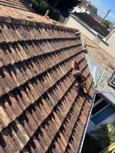 Couverture de toiture avant| Couverture de toiture après